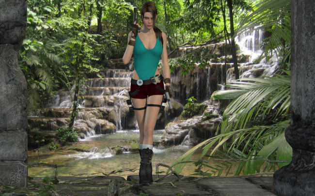 Обои картинки фото 3д графика, фантазия , fantasy, оружие, взгляд, фон, девушка