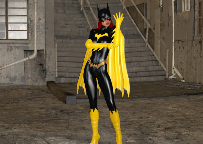 Обои картинки фото 3д графика, фантазия , fantasy, взгляд, фон, девушка, супермен