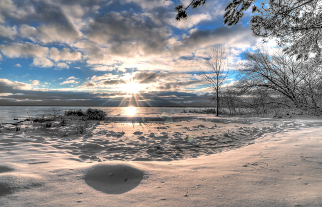 Обои картинки фото природа, зима, снег