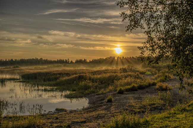 Обои картинки фото природа, восходы, закаты, рассвет