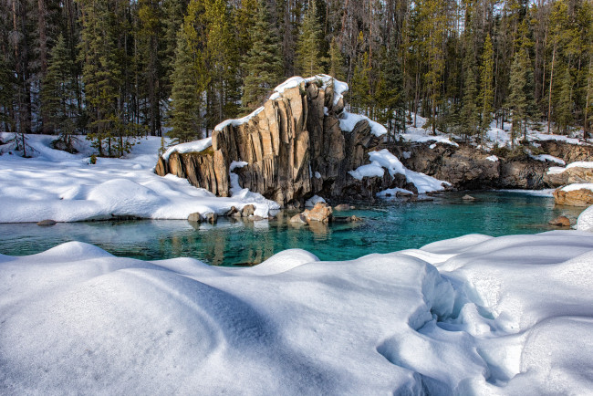 Обои картинки фото природа, зима, снег