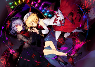 Картинка аниме touhou девочки