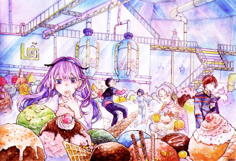 Картинка аниме город +улицы +интерьер +здания tagme artist