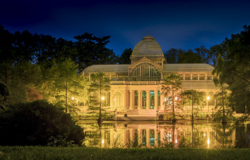 Картинка palais+de+cristal+madrid города мадрид+ испания простор