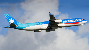 Картинка a340-313 авиация пассажирские+самолёты авиалайнер