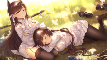 Картинка аниме azur+lane фон взгляд девушки