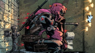 Картинка рисованное комиксы deadpool