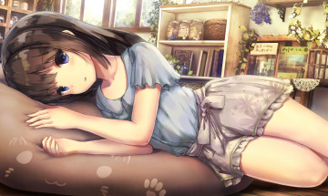 Картинка аниме unknown +другое+ фон взгляд девушка