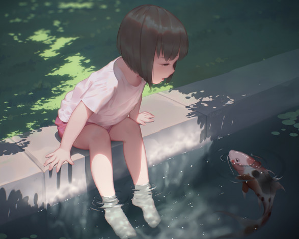 Обои картинки фото аниме, животные,  существа, maredoro