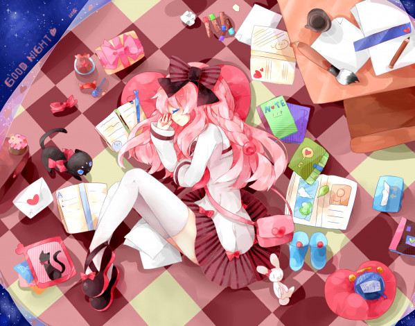 Обои картинки фото аниме, unknown,  другое , фон, девушка, взгляд