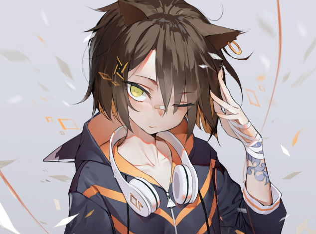 Обои картинки фото аниме, музыка, kentia