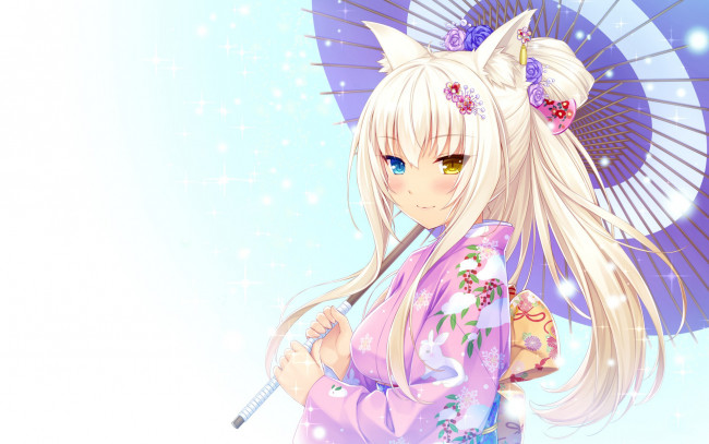 Обои картинки фото аниме, животные,  существа, vocaloid