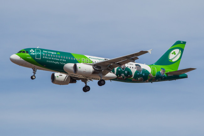 Обои картинки фото a320-214, авиация, пассажирские самолёты, авиалайнер