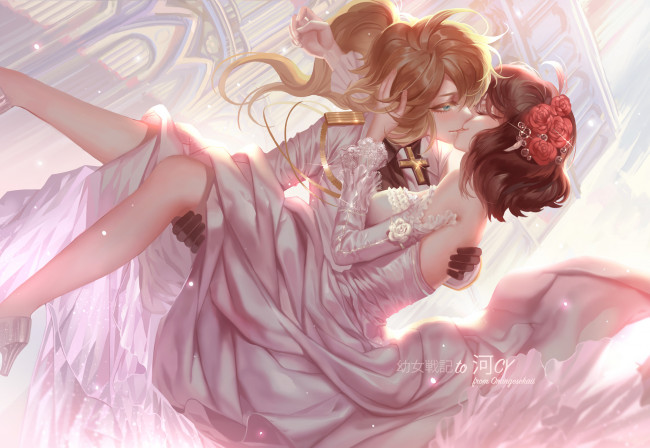 Обои картинки фото аниме, youjo senki, девушки