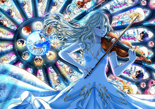 Обои картинки фото аниме, shigatsu wa kimi no uso, shigatsu, wa, kimi, no, uso