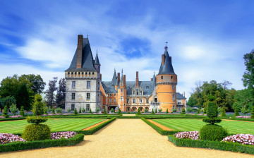 Картинка ch& 226 teau+de+maintenon города замки+франции простор