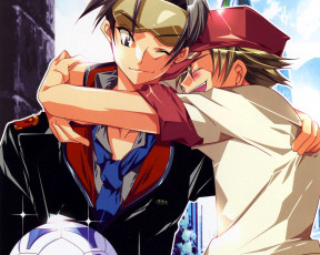 обоя видео игры, absolute obedience, объятия, мяч, йенс, левин, киа