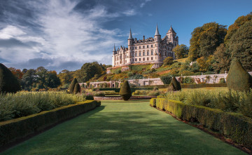 обоя dunrobin castle, города, - дворцы,  замки,  крепости, простор