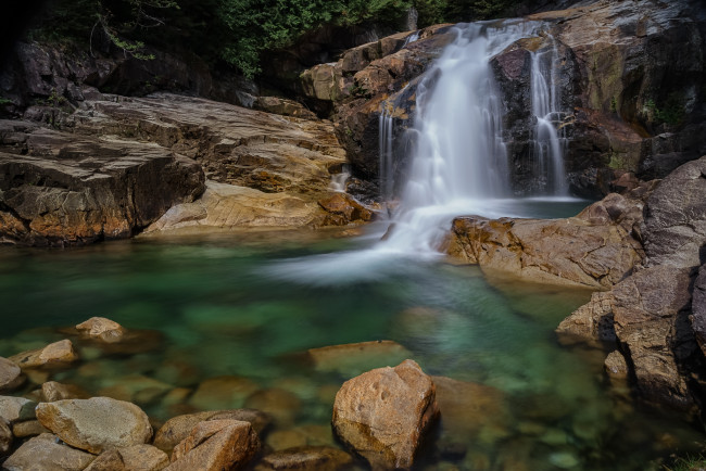 Обои картинки фото природа, водопады, простор