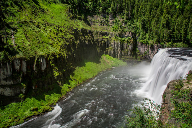 Обои картинки фото природа, водопады, простор