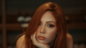 Картинка elchin+sangu девушки elchin sangu дефне топал портрет лицо девушка модель рыжеволосая красотка красавица флирт стройная фигура сексуальная секси поза взгляд макияж турция актриса