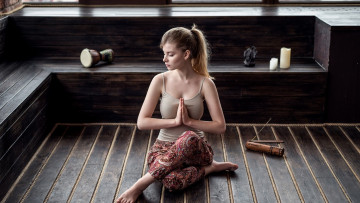 обоя спорт, гимнастика, хвостик, женщины, wallha, йога