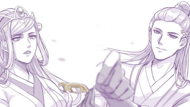 Обои картинки фото аниме, mo dao zu shi, the, untamed, неукротимый, повелитель, чэньцин, мосян, тунсю, mo, dao, zu, shi, магистр, дьявольского, культа