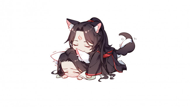 Обои картинки фото the scum villain’s , self-saving,  system, аниме, система, спаси, себя, сам, для, главного, злодея