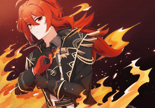 Обои картинки фото аниме, genshin impact, genshin, impact