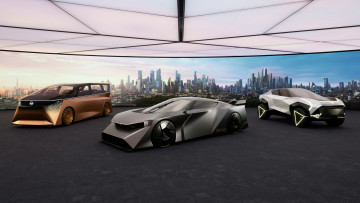 Картинка nissan+evs+at+japan+mobility+show+2023 автомобили nissan datsun электромобили выставка мобильности япония