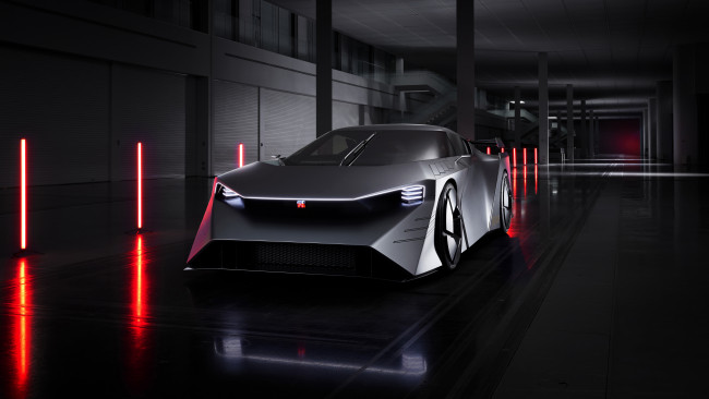 Обои картинки фото автомобили, nissan, datsun, концепт, спорткар, hyper, force, электрическая, версия, gtr