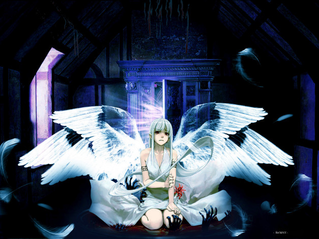 Обои картинки фото аниме, angels, demons