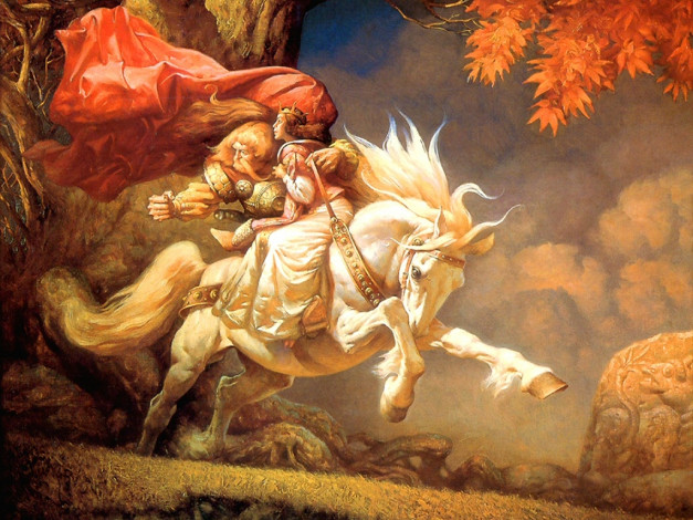 Обои картинки фото фэнтези, всадники, наездники