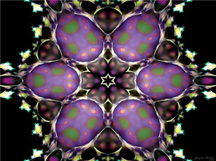 Картинка 3д графика fractal фракталы абстракция узор тёмный фон