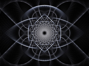 Картинка 3д графика fractal фракталы тёмный фон узор абстракция