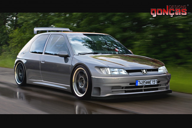 Обои картинки фото автомобили, виртуальный, тюнинг, peugeot