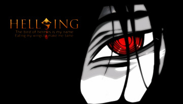 Картинка аниме hellsing вампир vampire alucard глаз