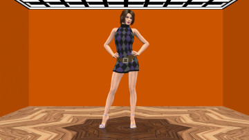 обоя 3д графика, people , люди, взгляд, девушка