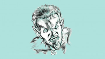 Картинка рисованные минимализм вампир