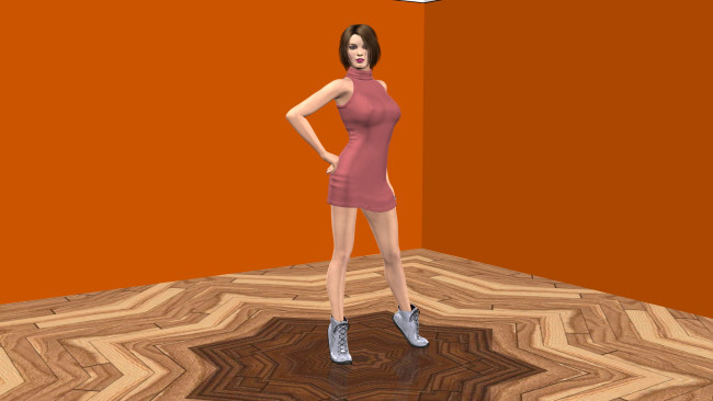 Обои картинки фото 3д графика, people , люди, взгляд, девушка