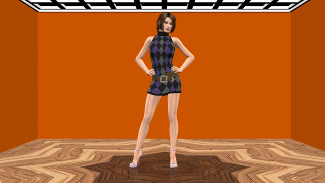 Обои картинки фото 3д графика, people , люди, взгляд, девушка