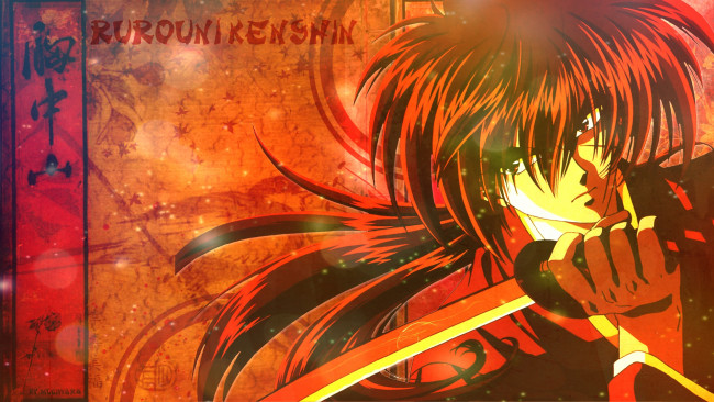 Обои картинки фото аниме, rurouni kenshin, kenshin, himura, rurouni