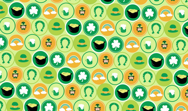 Обои картинки фото векторная графика, подкова, шляпа, радуга