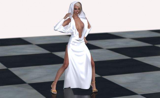 Обои картинки фото 3д графика, people , люди, взгляд, девушка