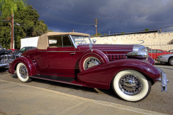 обоя 1934 cadillac 355d convertible, автомобили, выставки и уличные фото, автошоу, выставка