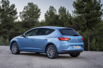 обоя автомобили, seat, синий, 2014г, 5f, tgi, leоn