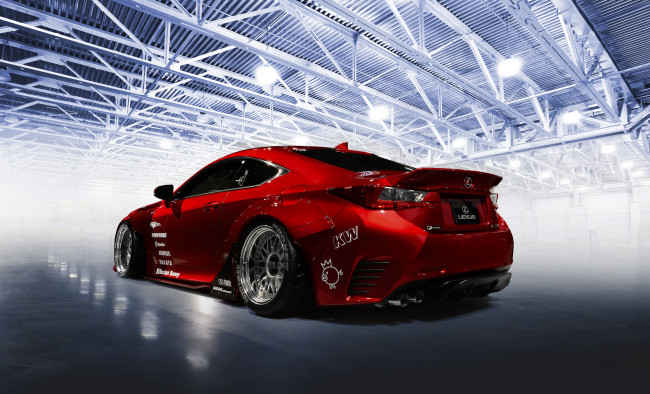 Обои картинки фото автомобили, lexus, car, rocket, bunny, red, rc-f, tuning