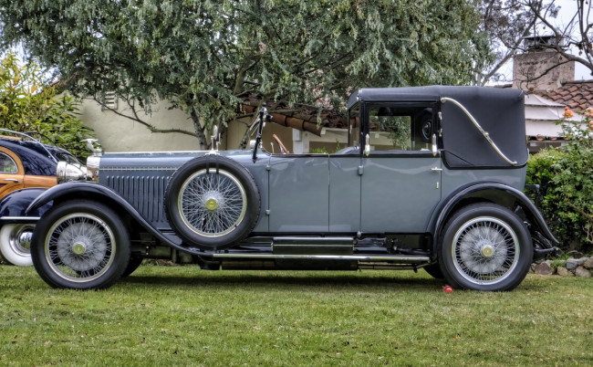 Обои картинки фото 1925 hispano suiza h6b landaulet, автомобили, выставки и уличные фото, выставка, автошоу