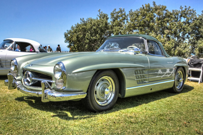 Обои картинки фото 1958 mercedes-benz 300sl roadster, автомобили, выставки и уличные фото, выставка, автошоу
