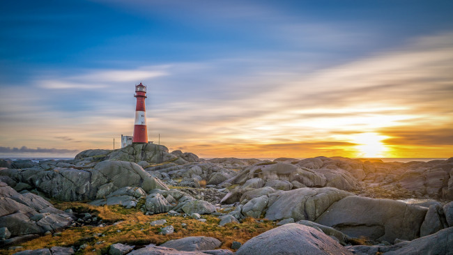 Обои картинки фото природа, маяки, рассвет